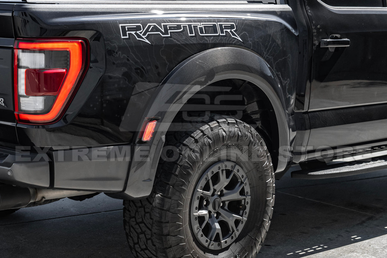 EOS Carbon Fiber Fender Flares - Rear - 2021+ Gen 3 Ford Raptor