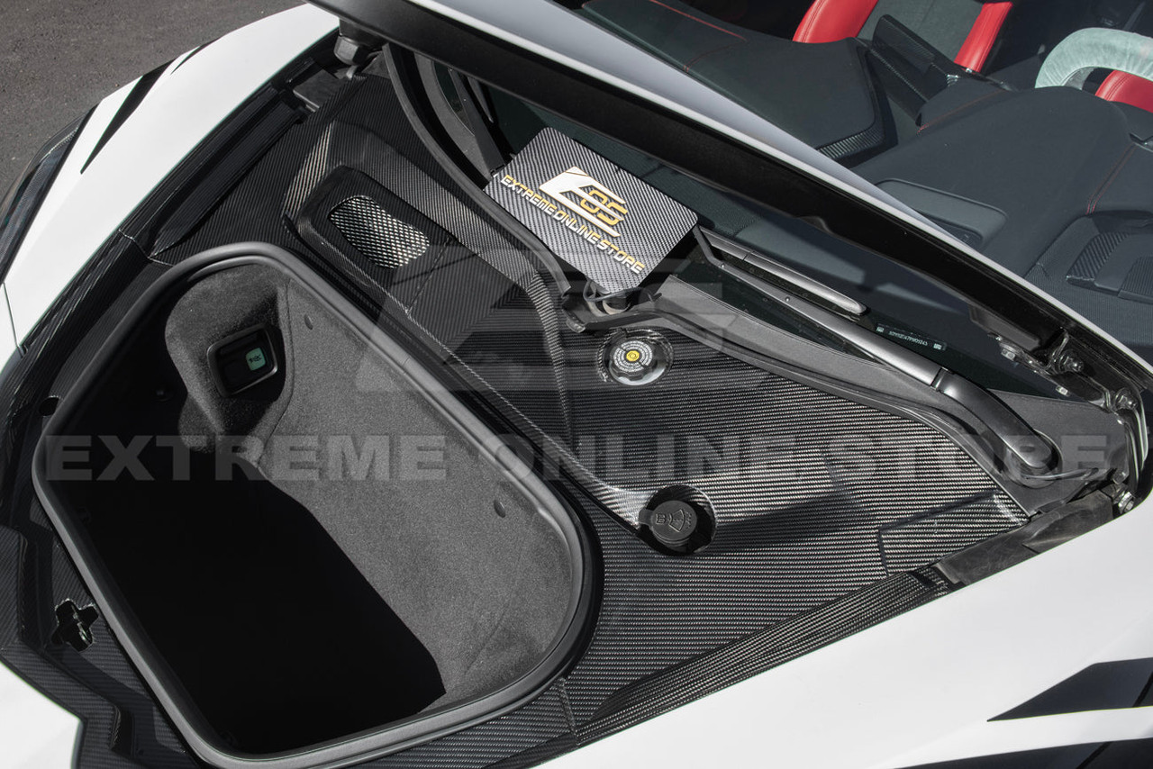 EOS Carbon Fiber Front Trunk Trim Kit - Full Kit - C8 Corvette (C8-COMBO-12)