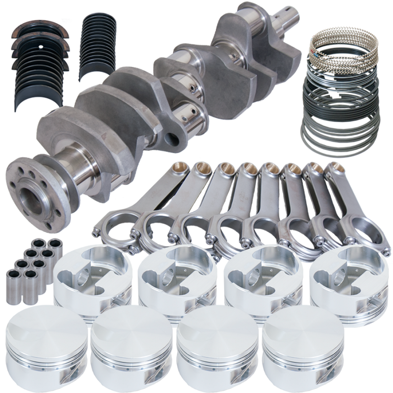 Eagle Chevy 454 4.000in Crank 6.385in H-Beam -3cc Flat Top 4.280in Pistons Rotating Assembly - 35315030