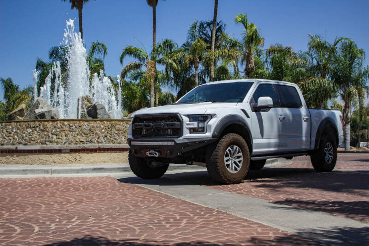 Addictive Desert Designs 17-18 Ford F-150 Raptor Stealth Fighter Front Bumper w/ Winch Mount - F111202860103