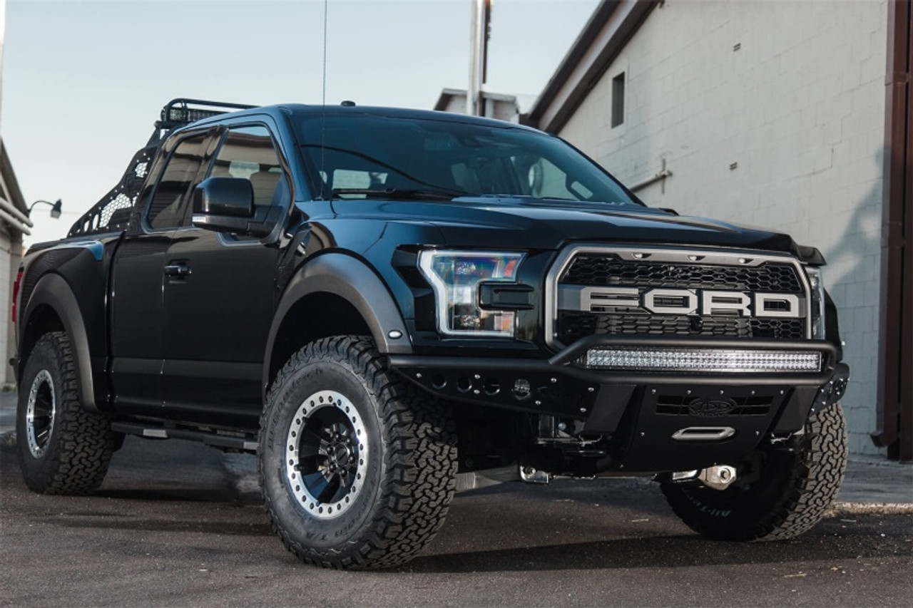 Addictive Desert Designs 17-18 Ford F-150 Raptor Stealth R Front Bumper w/ Winch Mount - F113782880103