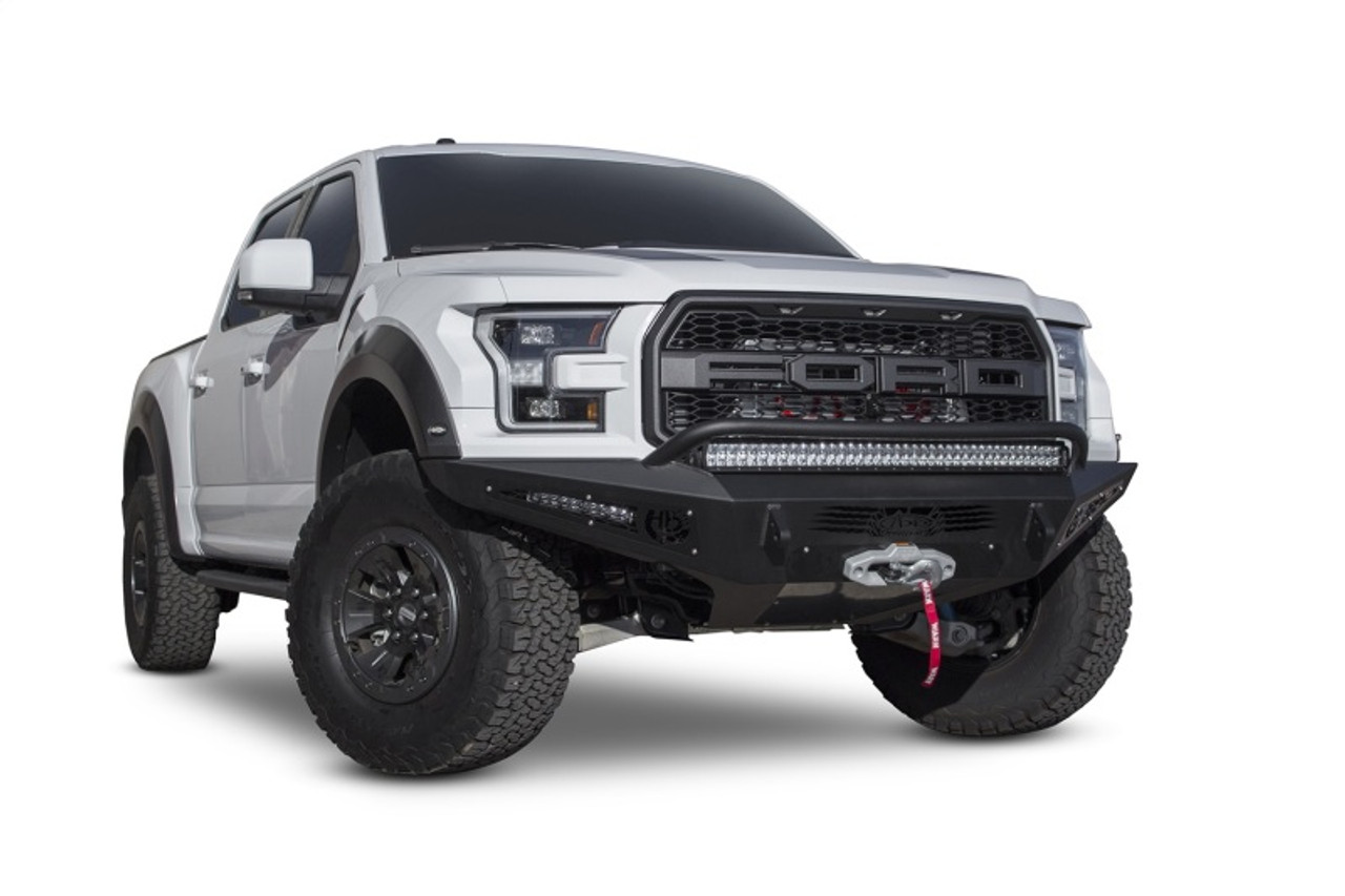 Addictive Desert Designs 17-18 Ford F-150 Raptor HoneyBadger Front Bumper w/ Winch Mount - F117382860103