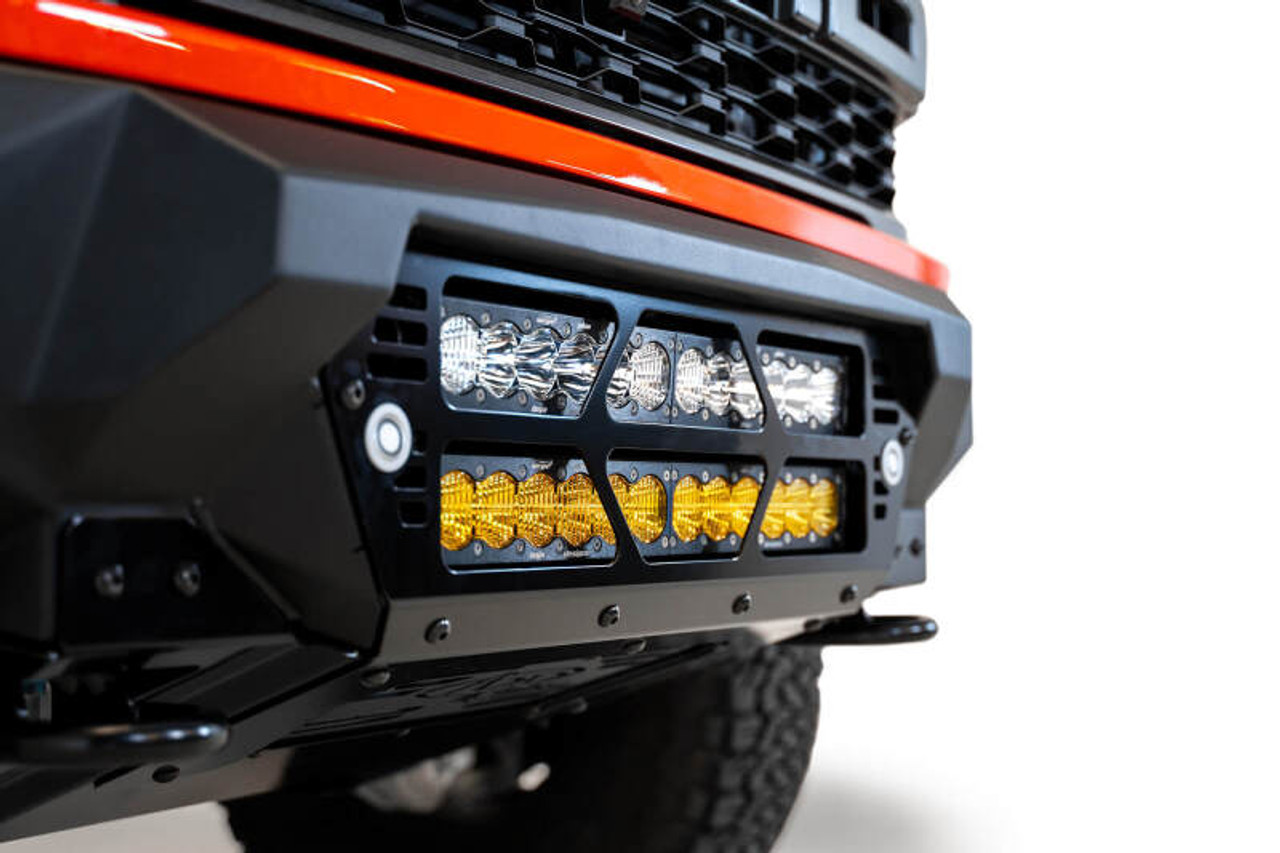 Addictive Desert Designs 2021+ Ford Raptor Bomber Front Bumper w/ Dual 20IN LED Mounts - F210012140103