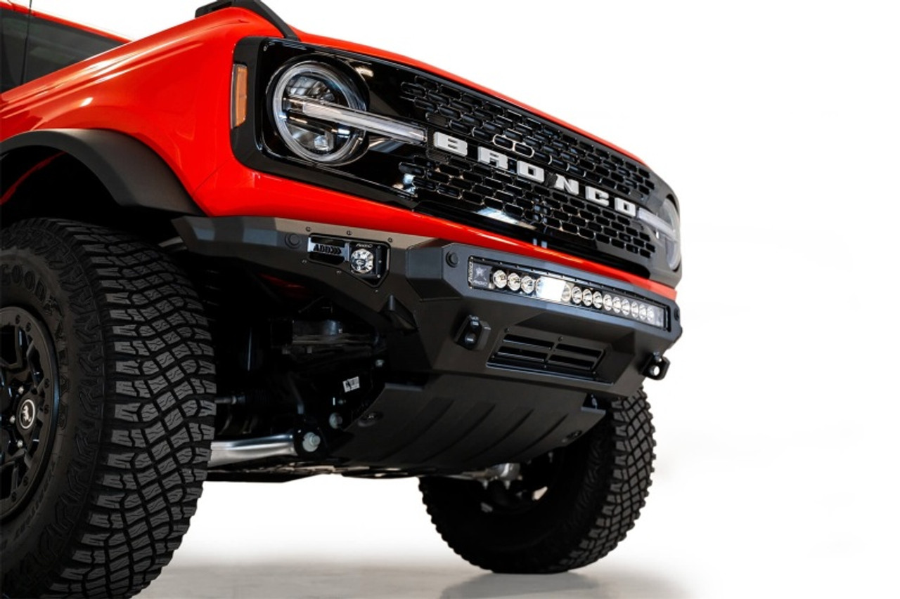 Addictive Desert Designs 2021+ Ford Bronco Stealth Fighter Front Bumper w/ Winch Mount - F230142210103