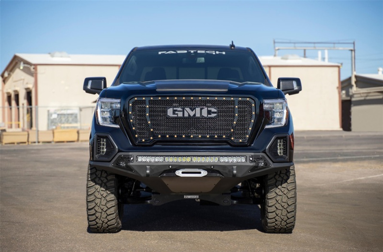 Addictive Desert Designs 2019 GMC Sierra 1500 SF Front Bumper w/ Winch Mount&Sensor Cutout - F471423030103