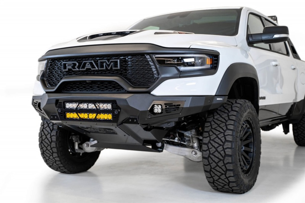 Addictive Desert Designs 2021 Dodge RAM 1500 TRX Bomber Front Bumper (20in Lights) - F620012140103