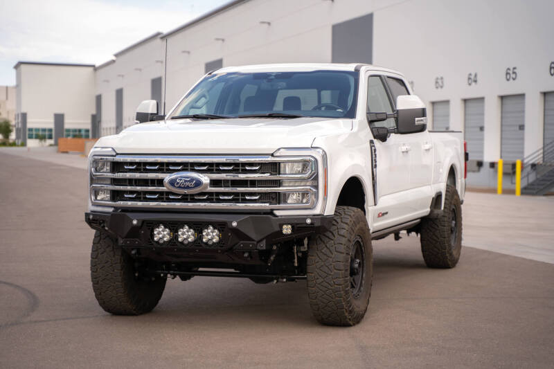 Addictive Desert Designs 2023+ Ford F-250/F-350 Bomber Front Bumper (w/ 3 Baja Designs LP6 Mounts) - F810014100103