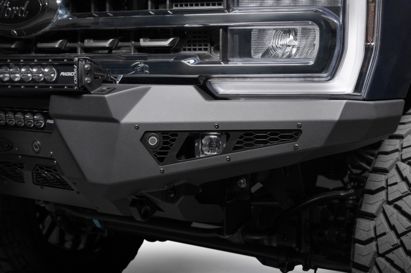 Addictive Desert Designs 2023+ Ford Super Duty HoneyBadger Front Bumper w/ Top Hoop - F810221770103 Photo - Close Up