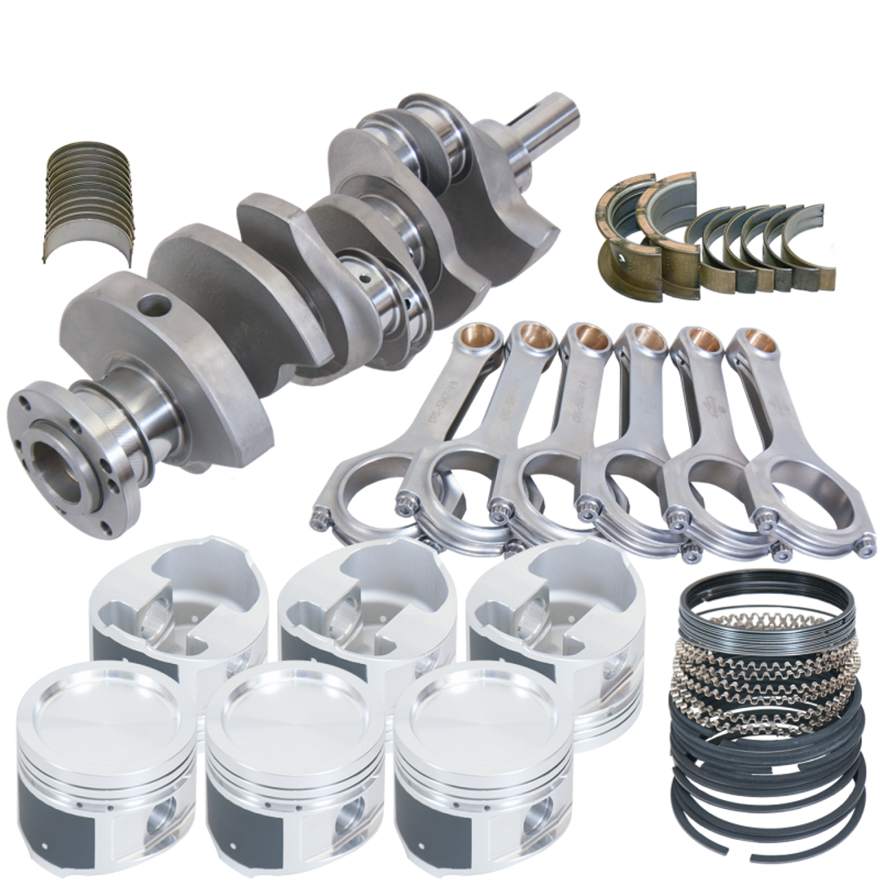 Eagle Buick 3.8L V6 3.400in Crank 5.967in H-Beam -28.6cc 3.810in Pistons Rotating Assembly - 451003810