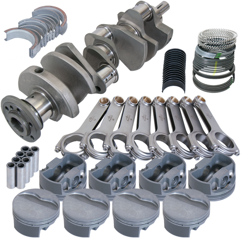 Eagle Pontiac 400 4.250in Crank 6.800in H-Beam -6cc Flat Top 4.155in Pistons Rotating Assembly - 515004155