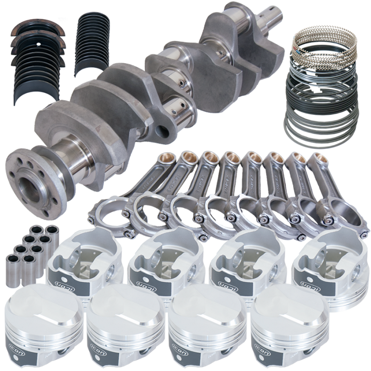 Eagle Chevy 454 4.000in Crank 6.135in I-Beam Rods 38cc Dome 4.350in Pistons Rotating Assembly - 61325100