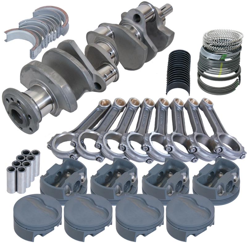 Eagle Pontiac 455 4.500in Crank 6.800in I-Beam Rods -6cc Flat Top 4.155in Pistons Rotating Assembly - 615044155