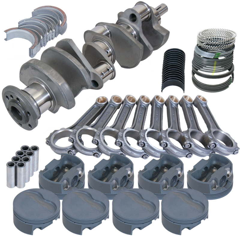 Eagle Pontiac 455 4.500in Crank 6.800in I-Beam Rods -6cc Flat Top 4.185in Pistons Rotating Assembly - 615044185