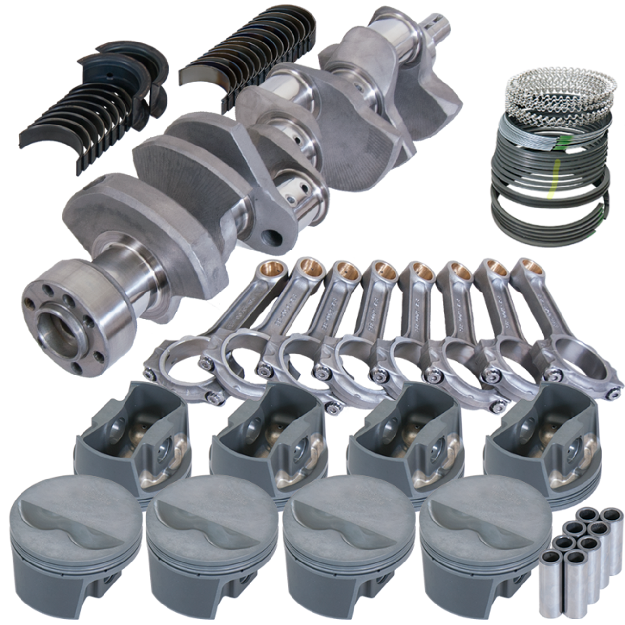 Eagle Chevy LT1 350 1Pc 3.480in Crank 5.700in I-Beam Rods -5cc 4.000in Pistons Rotating Assembly - 62101000