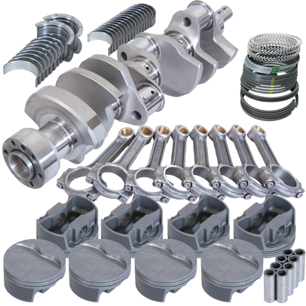 Eagle Chevy LT1 350 1Pc 3.750in Crank 6.000in I-Beam Rods -5cc 4.060in Pistons Rotating Assembly - 62111060