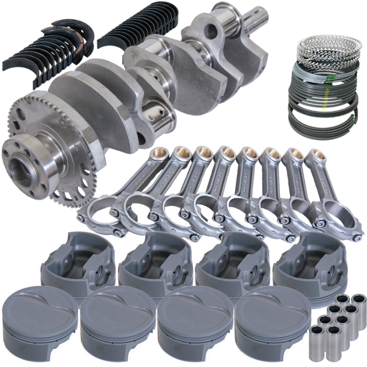 Eagle Chevy LS2 4.000in Crank 58 Tth Reluctor 6.125in I-Beam Rods 4.005in Pistons Rotating Assembly - 629264005