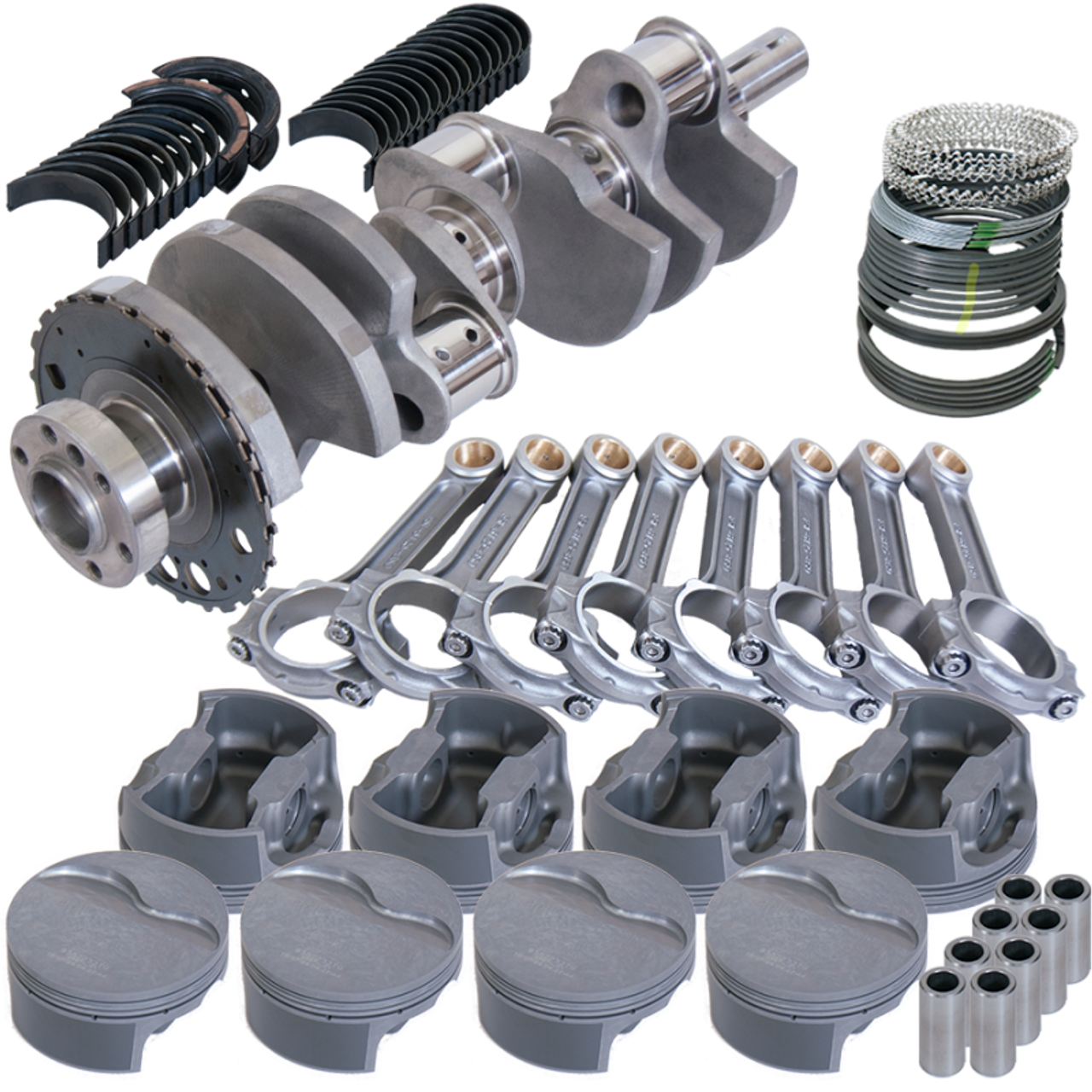 Eagle Chevy LS3 4.000in Crank 24 Tth Reluctor 6.125in I-Beam Rods 4.005in Pistons Rotating Assembly - 629384005