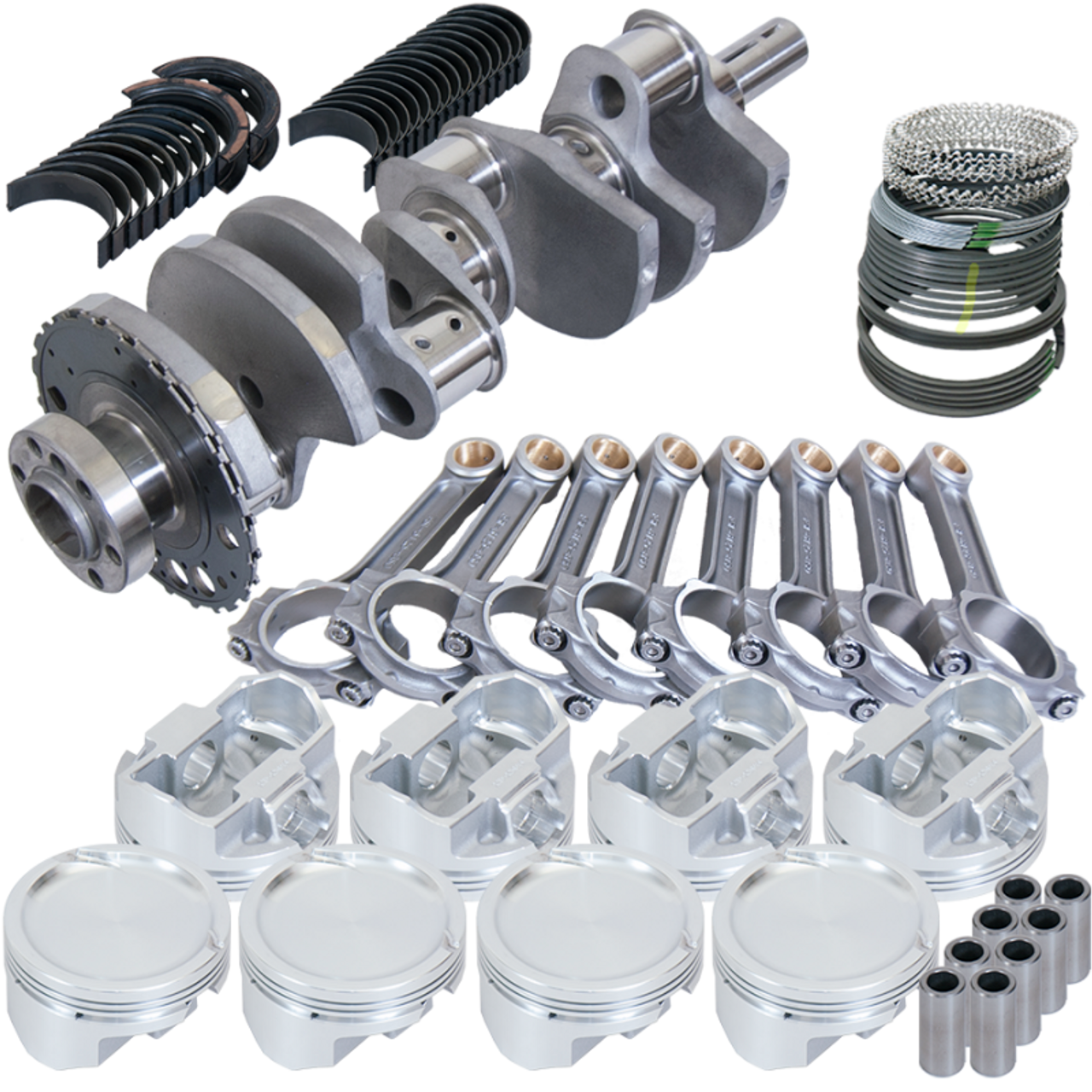 Eagle Chevy LS3 4.000in Crank 24 Tth Reluctor 6.125in I-Beam Rods 4.070in Pistons Rotating Assembly - 637324070