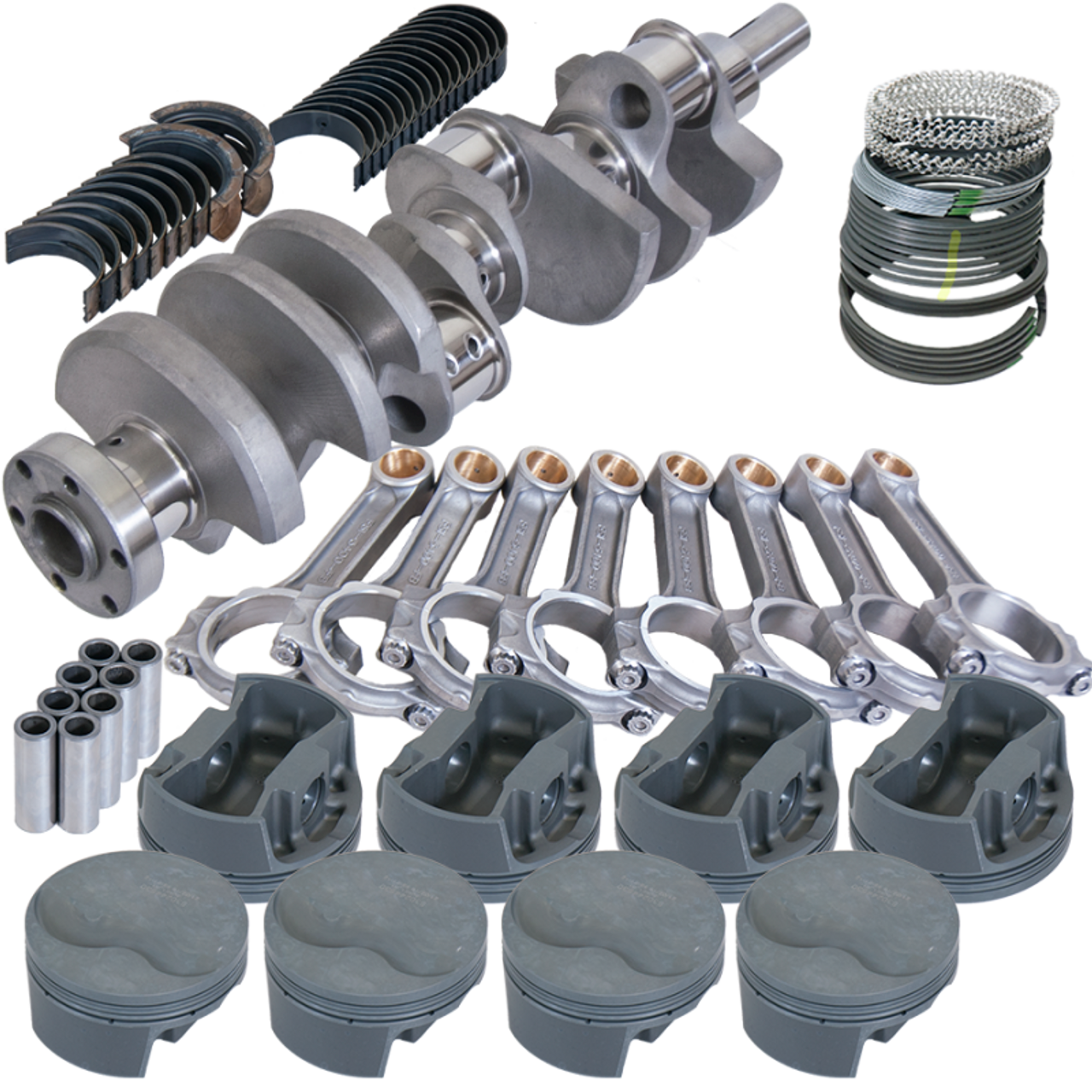 Eagle Ford 289/302 3.250in Crank 5.400in I-Beam Rods -6cc Flat Top 4.040in Pistons Rotating Assembly - 64006040