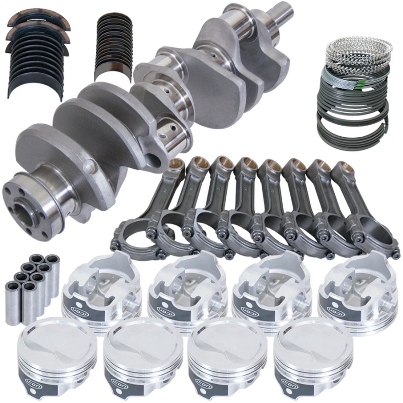 Eagle Ford 351W 4.000in Crank 6.200in I-Beam Rods -15.8cc 4.040in Pistons Rotating Assembly - 64137040