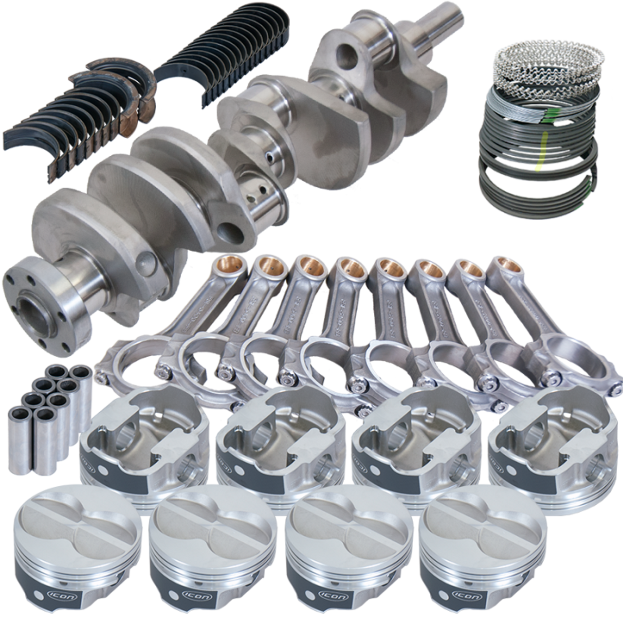 Eagle Ford 289/302 3.400in Crank 5.400in I-Beam Rod -11cc Flat Top 4.030in Pistons Rotating Assembly - 64223030