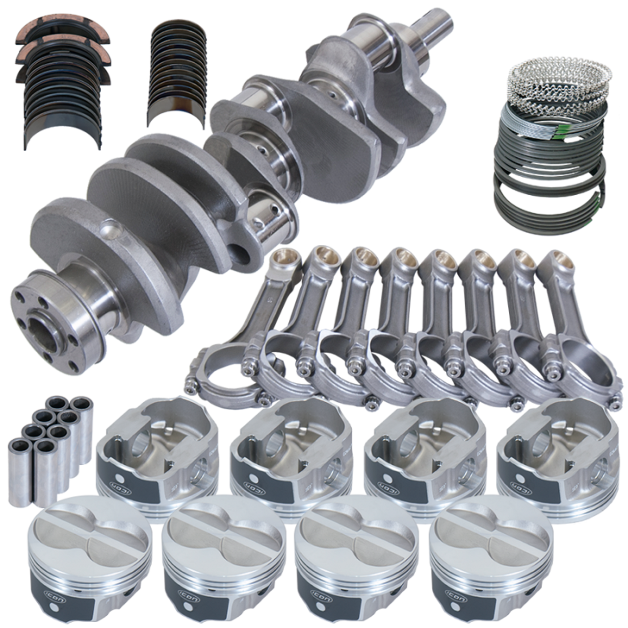 Eagle Ford 351W 4.000in Crank 2.750in Journal 6.200in I-Beam Rods 4.000in Pistons Rotating Assembly - 64638000