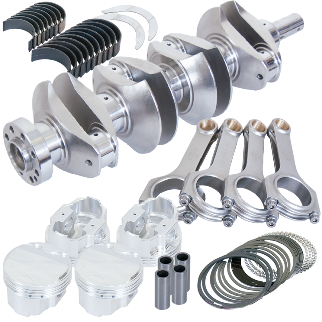 Eagle Nissan Sr20 3.583in Billet Crank 5.365in H-Beam 10.8cc Dome 86mm Pistons Rotating Assembly - 8511286