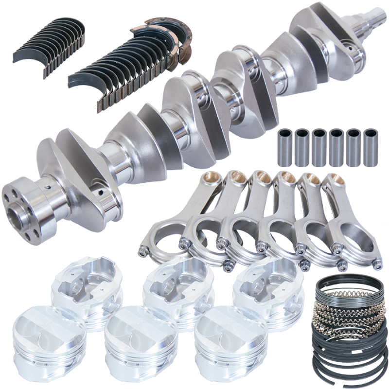 Eagle Nissan RB26 3.059in Billet Crank 4.783in H-Beam 26cc Dome 86.5mm Pistons Rotating Assembly - 87122865