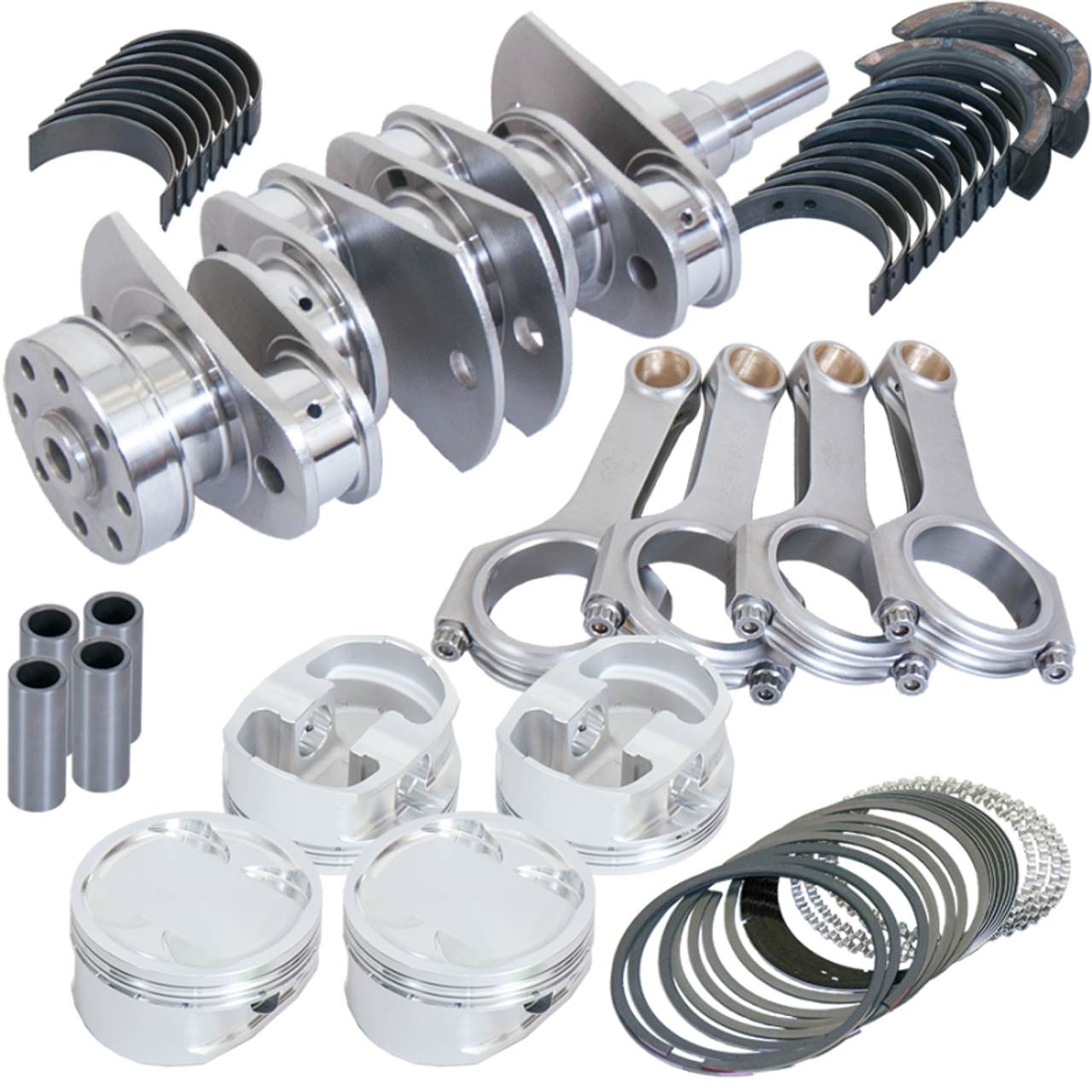 Eagle Subaru EJ257 w/Forced Induction 99.5mm Bore H-Beam Rods 4340 Crank Stroker Rotating Assembly - 89023995