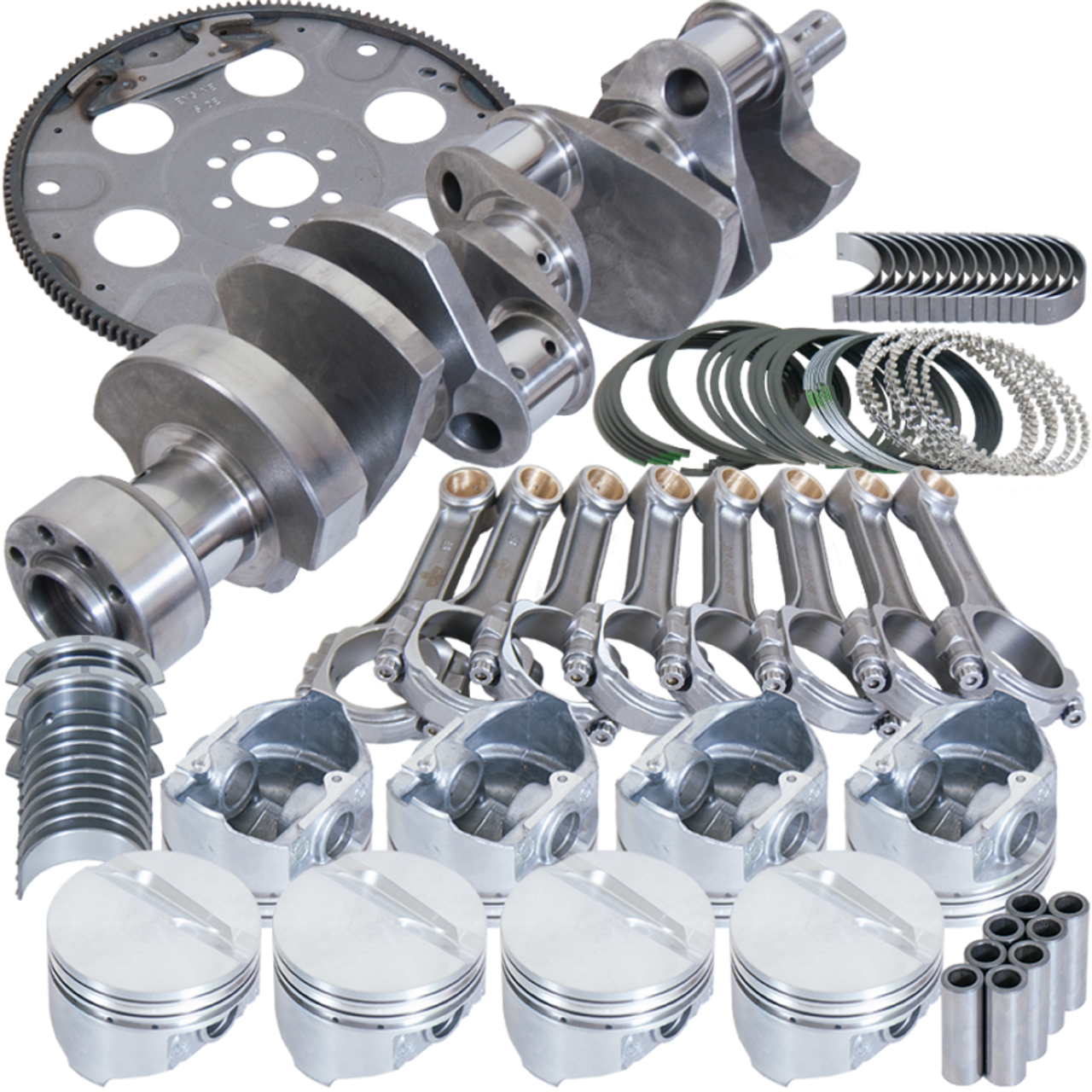 Eagle Chevy LT1350 1Pc 3.750in Crank 5.700in I-Beam Rods 4.030in Pistons 153 Tooth FP Blncd Assembly - B13555L03053