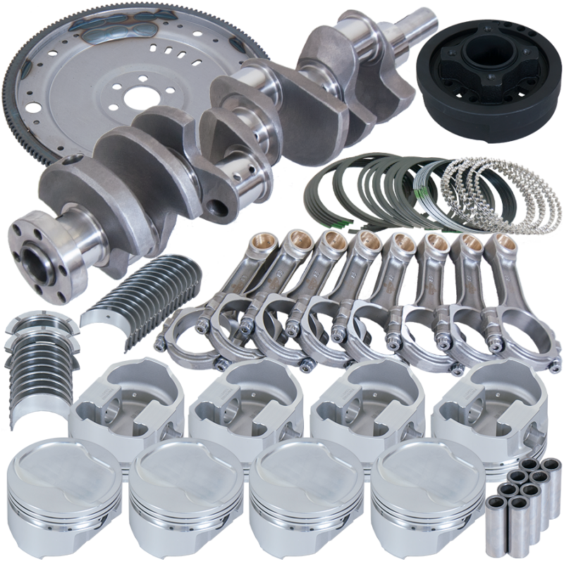 Eagle Ford 302 3.000in Crank 5.090in I-Beam Rods 4.040in Pistons 157 Tooth FW Balanced Assembly - B16002LS040