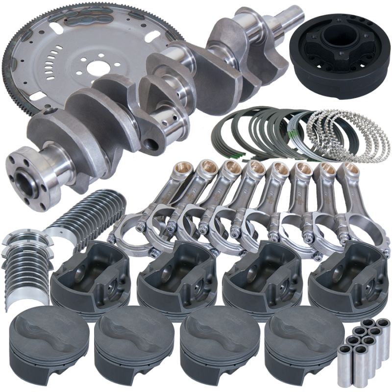 Eagle Ford 302 V-Rib Belt 164 Tooth Flexplate Balanced Rotating Assembly - 5.400in I-Beam +.030 Bore - B16003LA030