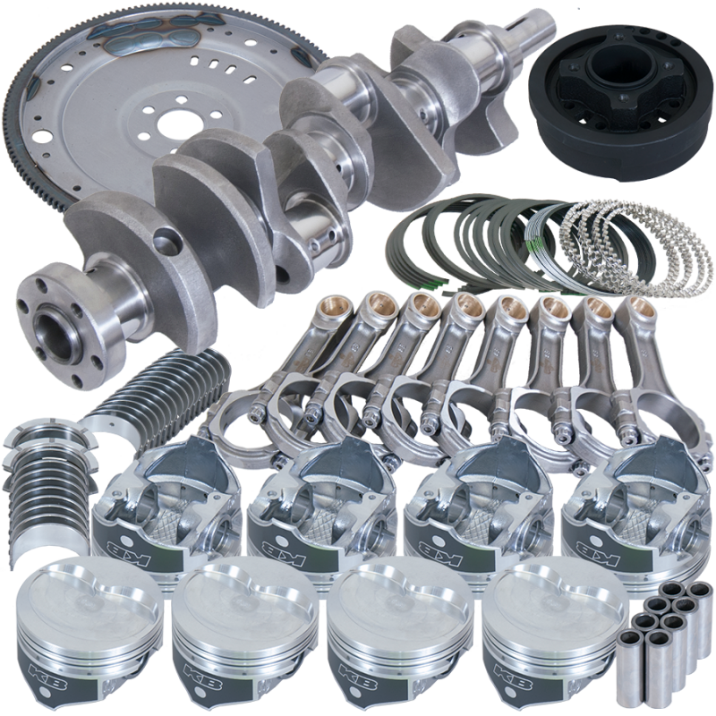 Eagle Ford 302 3.400in Crank 5.400in I-Beam Rod 4.000in Piston Damper/157 Tooth FP Balanced Assembly - B16022EA000