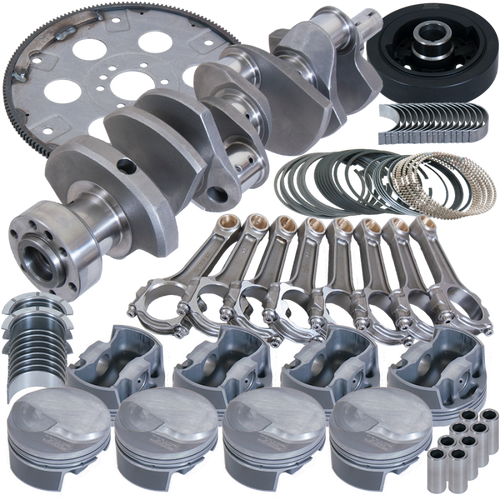 Eagle Chevy 454 1Pc 4.250in Crank 6.385in I-Beam Rods 4.320in Pistons 168 Tooth FP Balanced Assembly - B18022L070