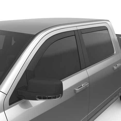 EGR 09-13 Dodge Ram 1500/2500/3500 Crew Cab In-Channel Window Visors - Set of 4 - Matte (572755) - 572755