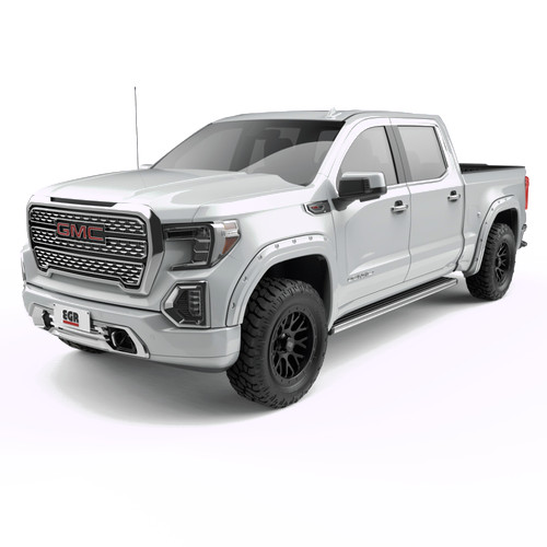 EGR 19-23 Gmc Sierra 1500 Summit Traditional Bolt-On Look Fender Flares White Set Of 4 - 791794-GAZ