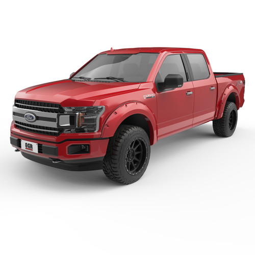 EGR 2018 Ford F150 Bolt-On Look Color Match Fender Flares - Set - Race Red - 793574-PQ