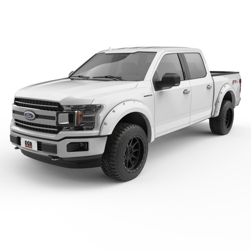 EGR 2018 Ford F150 Bolt-On Look Color Match Fender Flares - Set - Oxford White - 793574-Z1