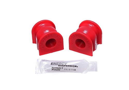 Energy Suspension 06-11 Honda Civic SI 17mm Rear Sway Bar Bushing Set - Red - 16.5147R