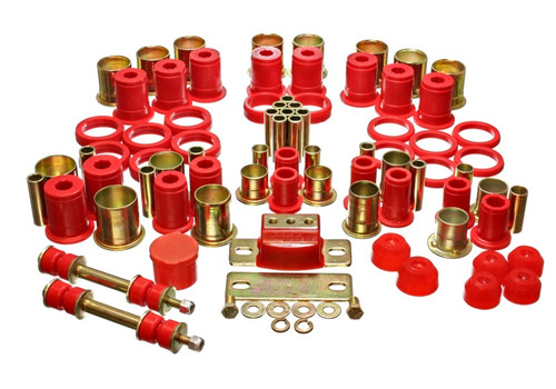 Energy Suspension 74-77 Oldsmobile Cutlass/442/F-85/Europa Red Hyper-flex Master Bushing Set - 3.18111R