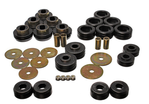 Energy Suspension 92-97 GM Denali XL/Blazer/Yukon XL 4WD Black Body Mount Set - 3.4118G
