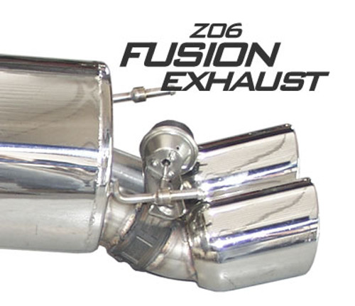 B&B - Fusion Gen 3 Exhaust w. Quad 4" Round or 4.5" Oval Tips - C6 Corvette Z06/ZR1 B&B - Fusion Gen 3 Exhaust w. Quad 4" Round or 4.5" Oval Tips - C6 Corvette Z06/ZR1