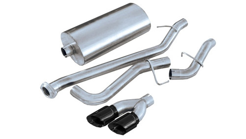 Corsa 1999-2006 GMC Sierra Reg. Cab/Short Bed 1500 4.8L V8 Black Sport Cat-Back Exhaust - 14261BLK