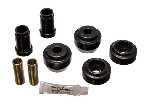 Energy Suspension 81-90 Dodge/Chrysler/Plymount Black Front Lower and Upper Control Arm Bushing Set - 5.3107G