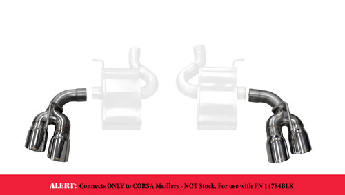 Corsa Exhaust Tip Kit - Dual 4" Polished Tips - Gen 6 Camaro SS / ZL1