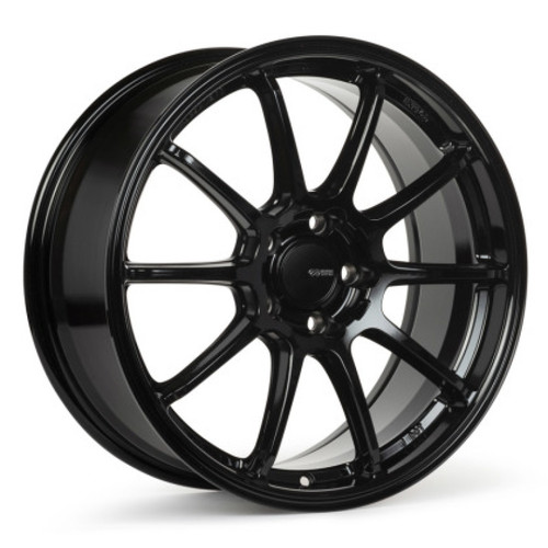 Enkei TRIUMPH 17x8 5x114.3 +40mm Offset 72.6mm Bore Gloss Black Wheel - 543-780-6540BK Photo - Primary