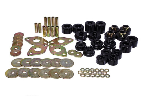 Energy Suspension 00-02 Toyota 4-Runner 2WD/4WD Black Body Mount Bushing Set - 8.4110G