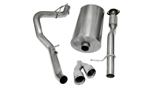 Corsa 2009-2013 Chevrolet Suburban 1500 5.3L V8 Polished Sport Cat-Back Exhaust - 14914