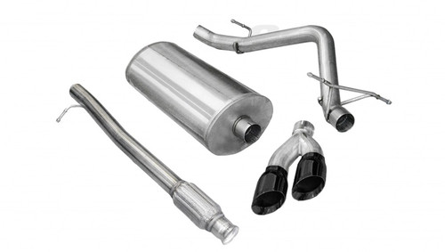 Corsa 2010-2013 Chevrolet Silverado Crew Cab/Short Bed 1500 4.8L V8 Black Sport Cat-Back Exhaust - 14925BLK
