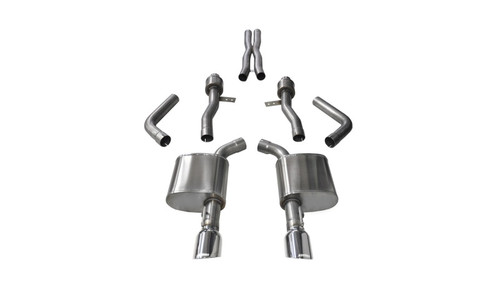 Corsa 2015-2023 Dodge Charger SRT / Scat Pack / R/T 6.4L Polished Sport Cat-Back Exhaust - 14995